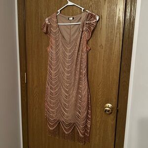Pink/rose gold dress by Venus
